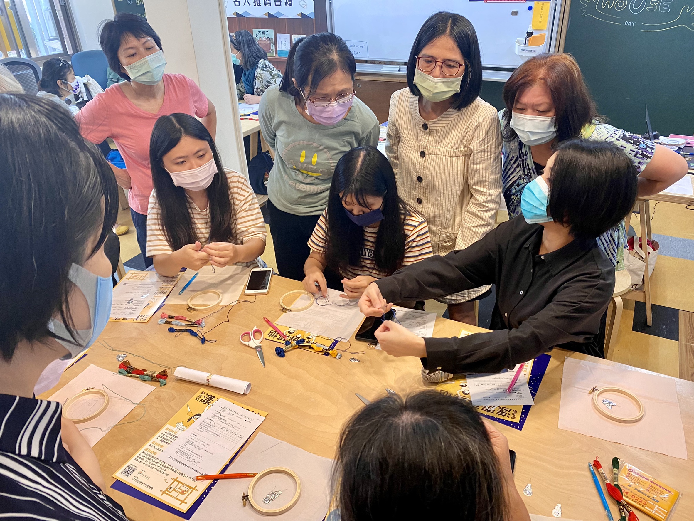 20221026針心繡意基礎刺繡