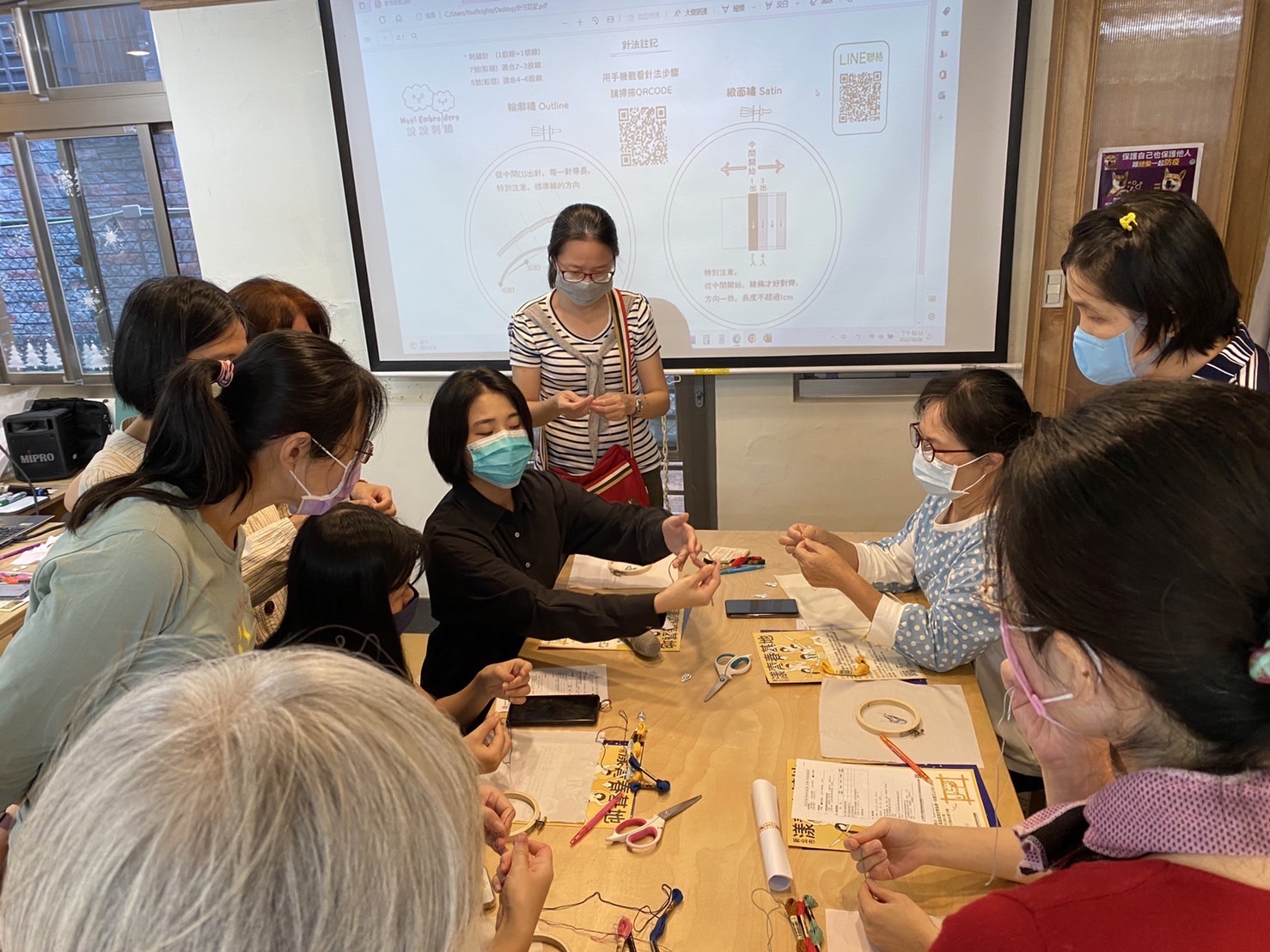 20221026針心繡意基礎刺繡