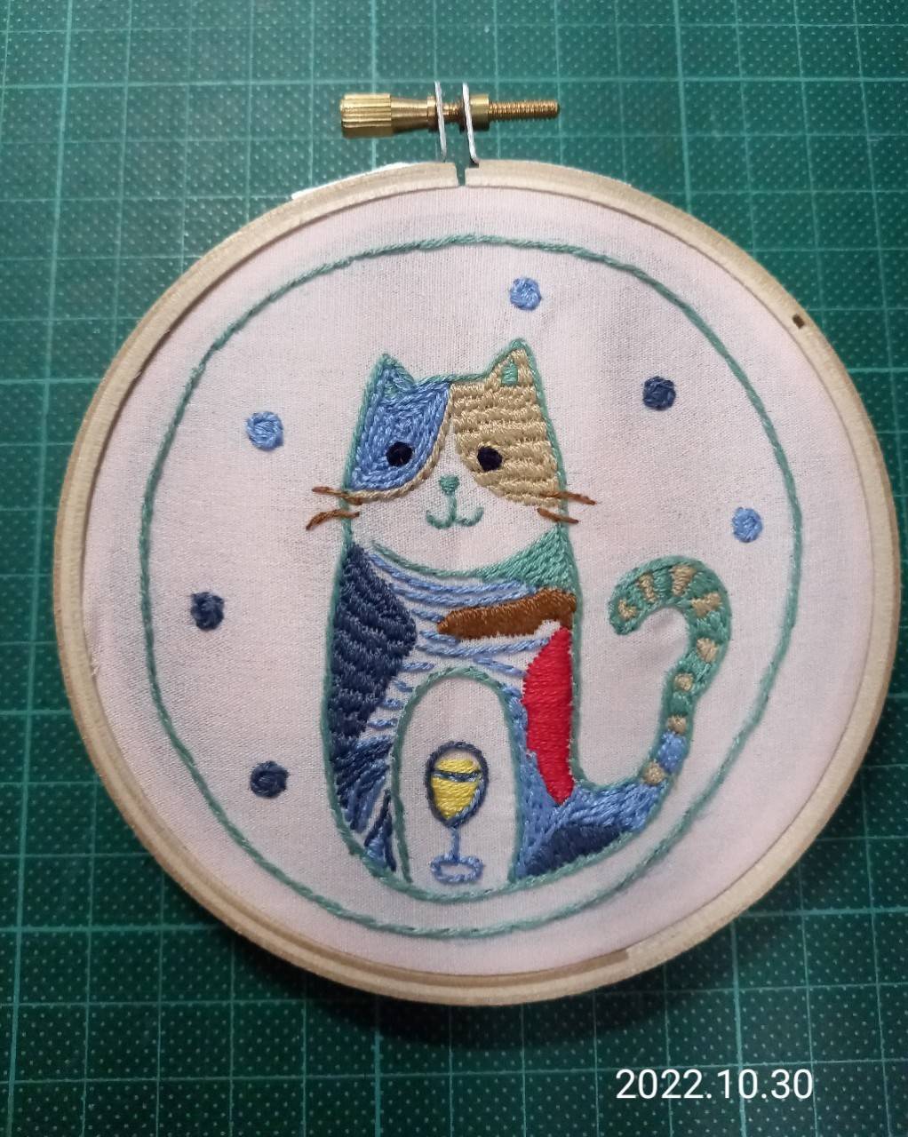 20221026針心繡意基礎刺繡